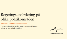 Regeringsutvärdering på olika politikområden