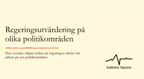 Regeringsutvärdering på olika politikområden